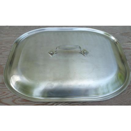 15x11 Stainless Steel Heavy Duty Pan Lid Cover casserole roast chafer oval dish