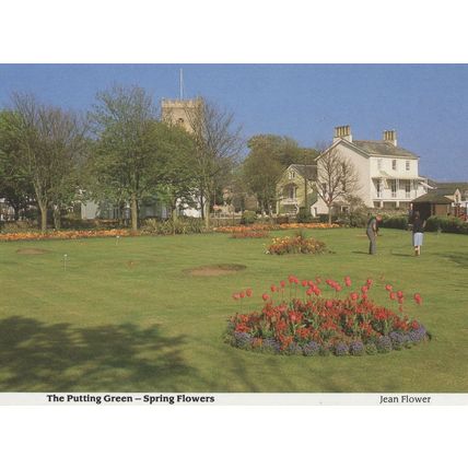 Sidmouth Putting Green Golf Golfing Devon 1980s Postcard