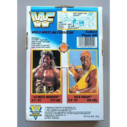 wwf ljn hasbro wrestling superstars 8" hulk hogan water pump wrestling figure