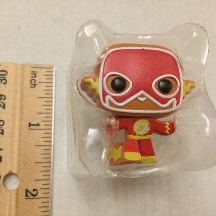 NEW Holiday DC Gingerbread Flash Funko Pocket Pop Figure & Burnt Gingerbread Poc