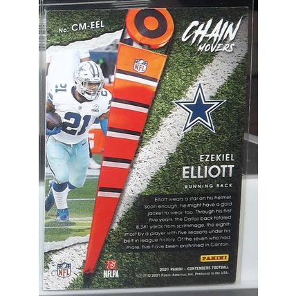 2021 Contenders EZEKIEL ELLIOTT (Cowboys) Chain Movers #CM-EEL