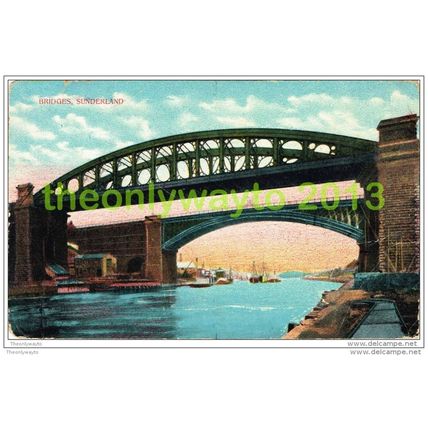BRIDGES SUNDERLAND, DURHAM, ENGLAND, c1900s, Postcard