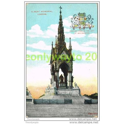 ALBERT MEMORIAL, LONDON, ENGLAND, POSTCARD c1900s?