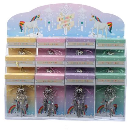 Enchanted Rainbows Unicorn Metal Dreamcatcher Keepsake Gift Boxed 4 Designs