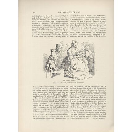 ARTIST’S NURSERY 1885 Daniel Chodowiecki VICTORIAN PRINT