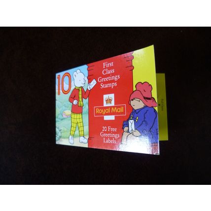 GB 1994 KX6 booklet 10 1st Greetings stamps SG1800-9 Rupert Paddington Bear