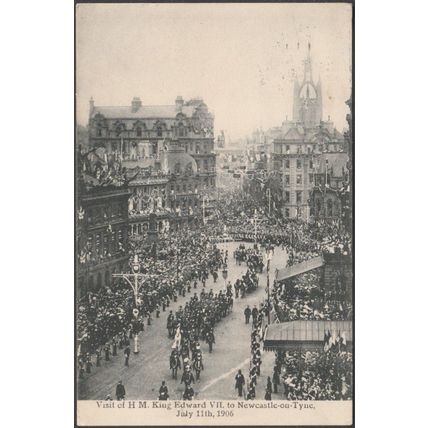Visit of King Edward VII to Newcastle-on-Tyne, 1906 - Valentine's Postcard