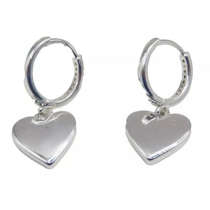Paua Shell Drop Earrings Heart Shaped Hinged Hoop 2.5 CM Ladies Jewellery Gift