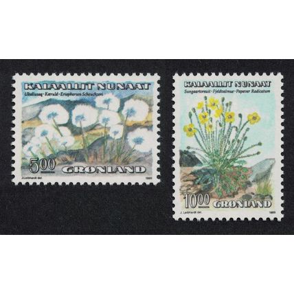 Greenland Flowers 2v 5Kr + 10Kr 1989 MNH SG#199+203 MI#197-198 Sc#191+196