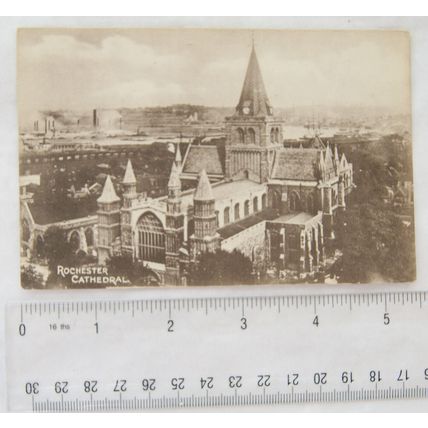 vintage postcard Rochester Cathedral