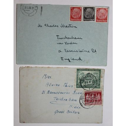 Germany 1939 & 1948 Covers - both sent to London