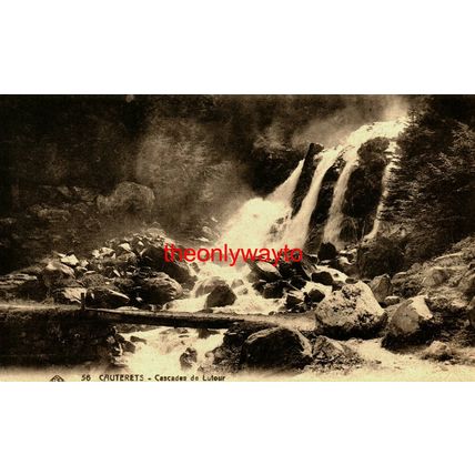 Cauterets, Cascades De Lutour, France, 56, Postcard