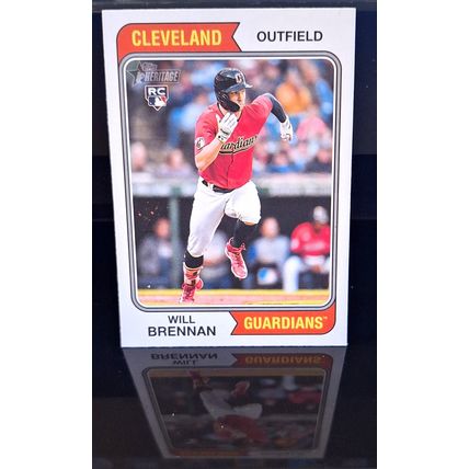 WILL BRENNAN 2023 TOPPS HERITAGE ROOKIE BASEBALL CARD #321