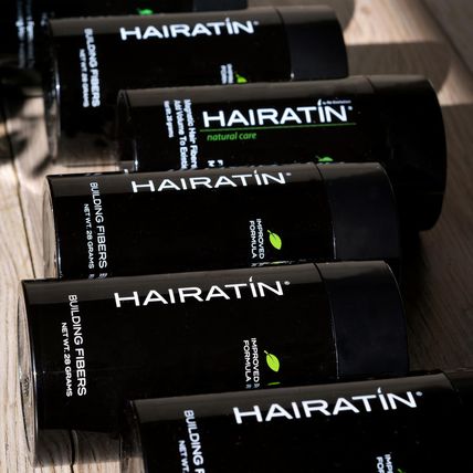 HAIRATIN Building Fibers for Thinning Hair, Light Brown, 28G - Achieve Fuller, N