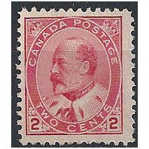 Canada 1903 SG176 2c Rose-Carmine Mounted Mint...