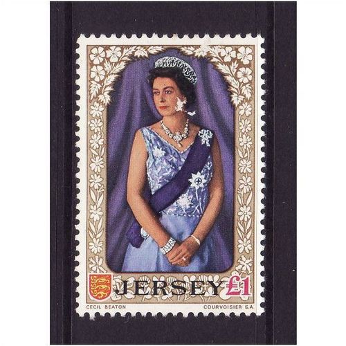 JERSEY 1969 £1 QUEEN ELIZABETH II SG 29 U/M MINT
