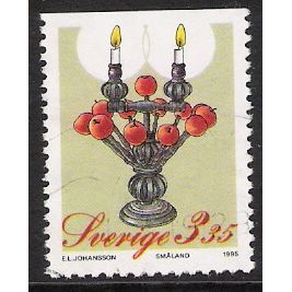 Fa 1931: 3 Kr. 35 mult. Christmas: Christmas Apple Candlestick, 19th-century.
