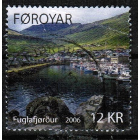 2006 Faroe Is. Sc# 468 used - Village - Fuglafjordur 12.00k