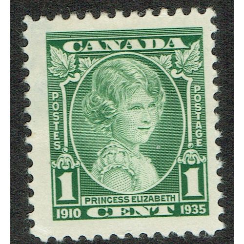 Canada 1935 Silver Jubilee 1c Green SG335 MM