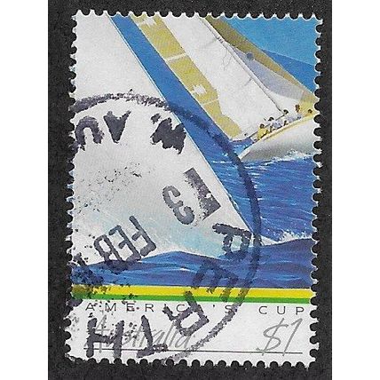 AUS 1987 $1.00 'AUSTRALIA DAY' FINE USED (EBID67-947)