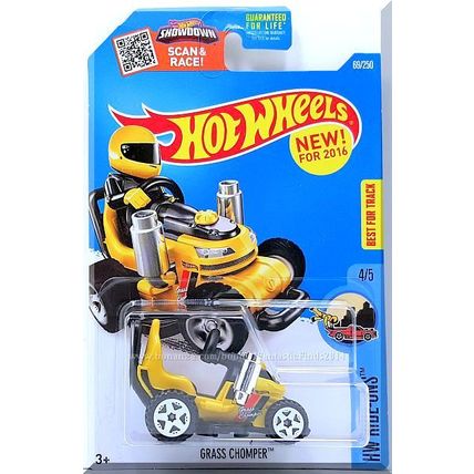 Hot Wheels - Grass Chomper: HW Ride-Ons #4/5 - #69/250 (2016) *Yellow Edition*