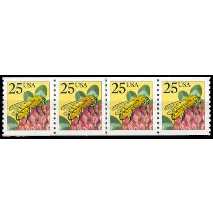 2281v 25c Honeybee Very Fine MNH CL S/4 W1604