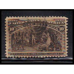 Used 237 10c Columbus Presenting Natives Average Plus K1199