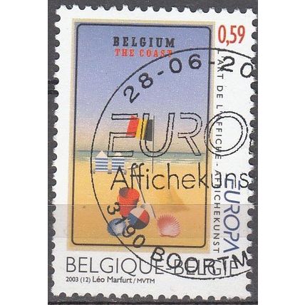 Belgique 2003 Michel 3232 O Cote (2008) 1.40 € Europa CEPT L'art de l'affiche