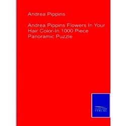 Andrea Pippins Flowers In Your Hair Color-In 1000 Piece Panoramic Puzzle