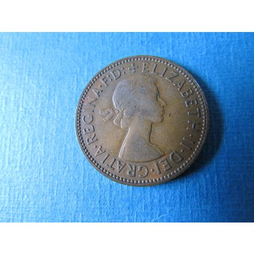1956 QUEEN ELIZABETH II HALFPENNY FREE POST. (j) AAI