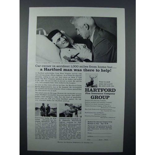 1957 Hartford Insurance Ad - There to Help