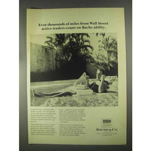 1967 Bache & Co. Ad - Miles From Wall Street