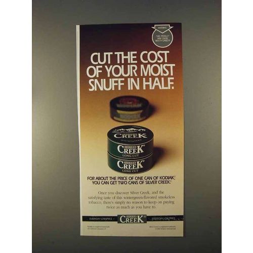 1996 Silver Creek Tobacco Ad - Cut The Cost in Half
