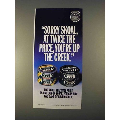 1996 Silver Creek Tobacco Ad - Sorry