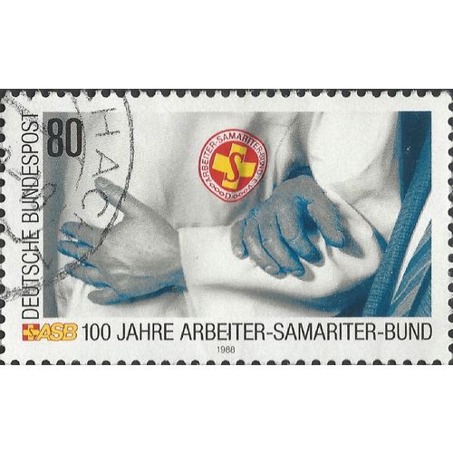 GERMANY, Samaritan Workers' Association, blue 1988, 80pf