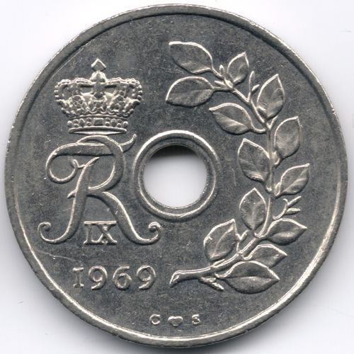 Denmark : 25 Ore 1969