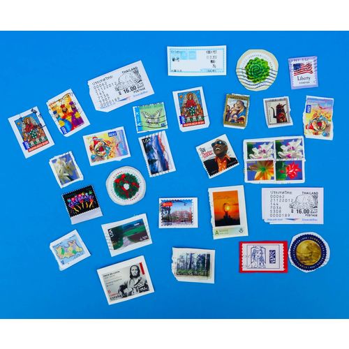 World Selection 0037 - Used Stamps - 30 Stamps - Unchecked