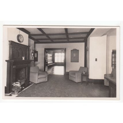 Entrance Hall Lodge Hill House Watersfield Pulborough Postcard RP West Sussex