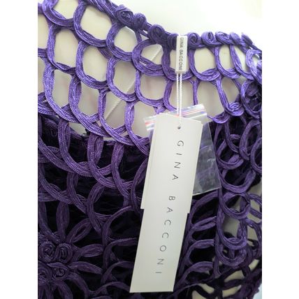 Gina Bacconi Purple Dress & Jacket Special Occasion Outfit UK 12 £220 BNWT