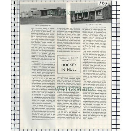(124) Hull Hockey Club - 1966 Article