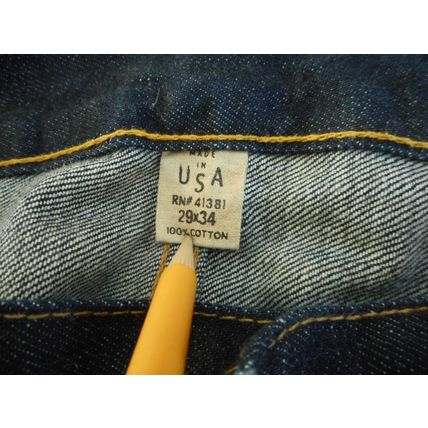 Ralph Lauren Dbl RL USA Made Japan woven Selvedge Jeans Men's 29W x 34L