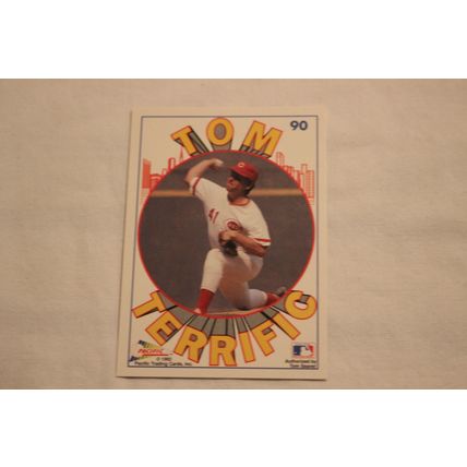 Tom Seaver 1992 Pacific TOM TERRIFIC N0. 90 PITCHING IN RIVERFRONT STADIUM