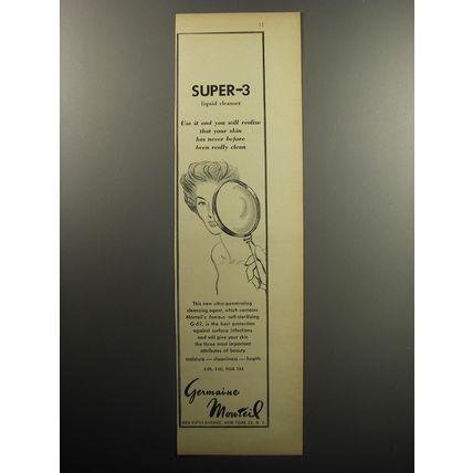 1957 Germaine Monteil Super-3 Liquid Cleaner Advertisement - You will realize