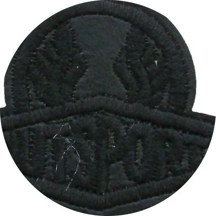 Sport Iron On Patch Black 3.6cm x 4.1cm Motif Badge Patches PU Leather P352