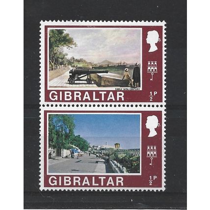 Gibraltar.SG255/6 1/2p Saluting Battery,Rosia.Mounted Mint.Nov23