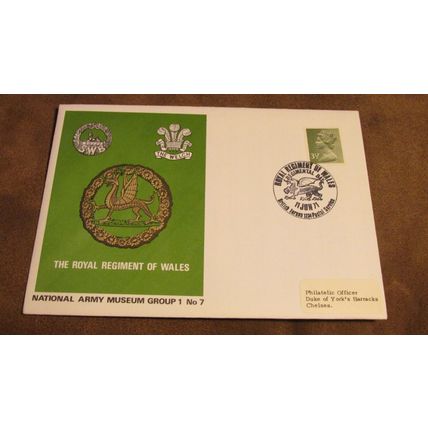 1971 GB Cover -British National Army Museum - Royal Regiment of Wales