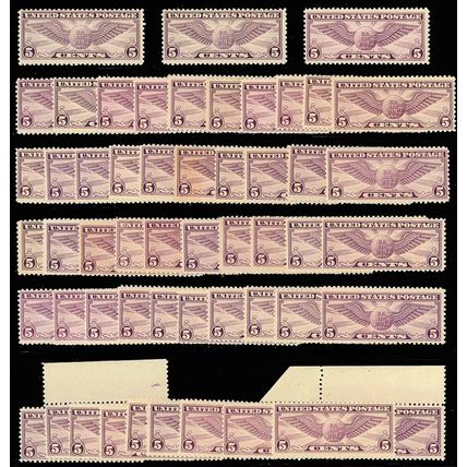 C12, Mint Fine+ OG NH - Wholesale lot of 83 stamps Cat $1,494.00 - Stuart Katz