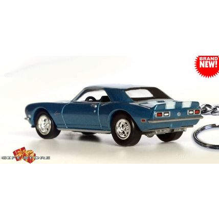 HTF KEYCHAIN 67/68/69 BLUE CHEVY CAMARO SS CUSTOM Ltd EDITION GREAT GIFT
