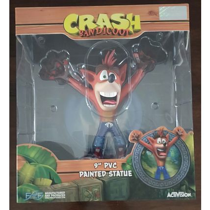 Playstation - Crash Bandicoot - 9 Inch PVC Figure - Brand New - Mint Condition