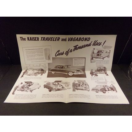 Kaiser Presents the Traveler and the Vagabond Sales Brochure 1949